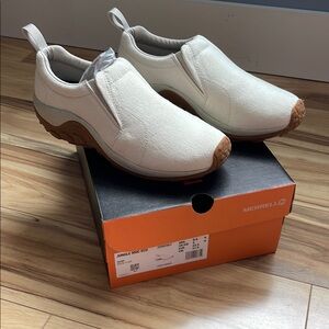 Men’s Merrell Hemp White Jungle Moc Eco Slip-On Shoes